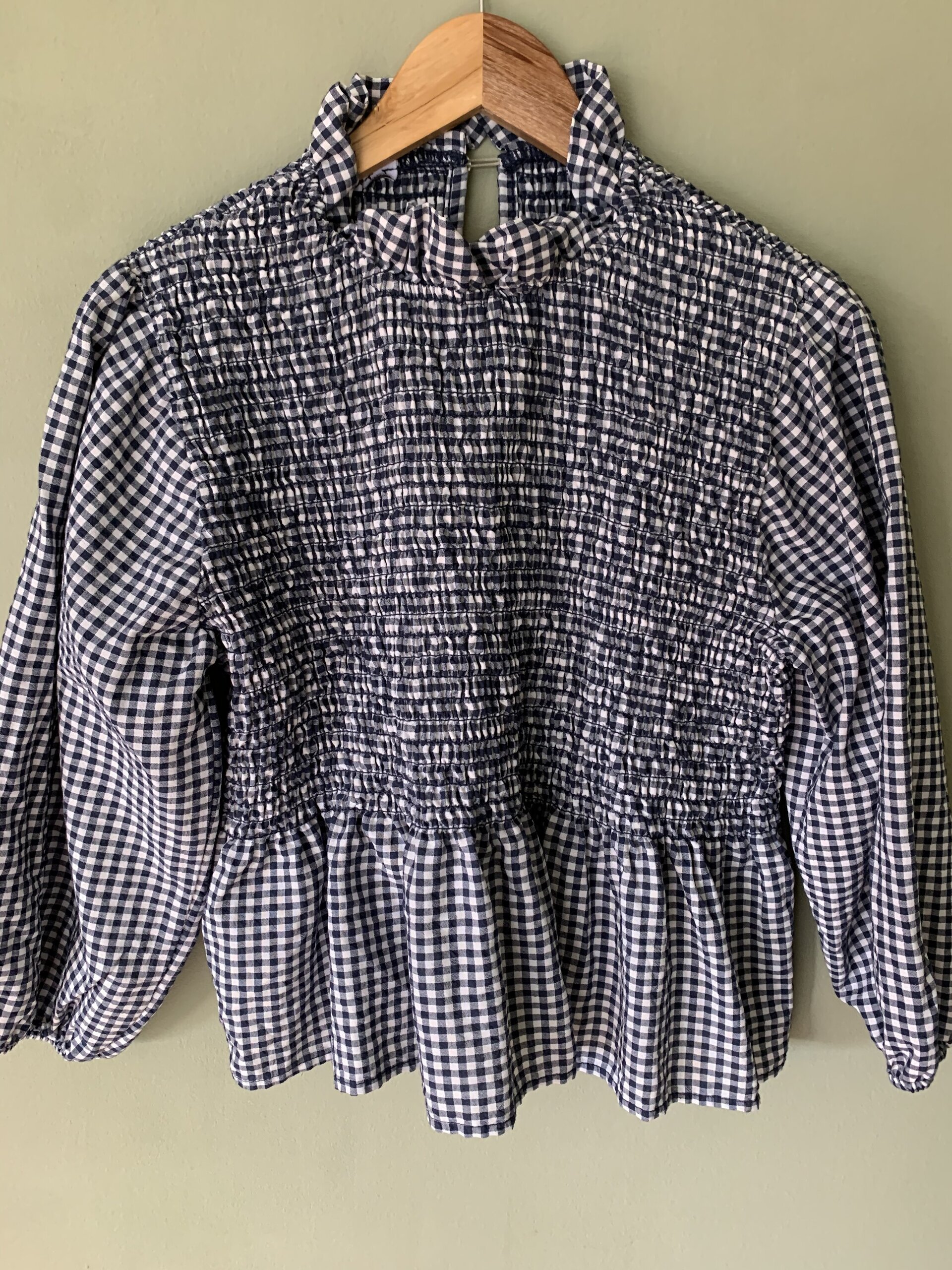 Blusa Pompeya vichy azul - 2